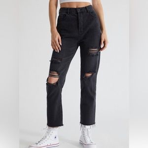 (BRAND NEW) PacSun Black High Waisted Straight Leg Jeans
